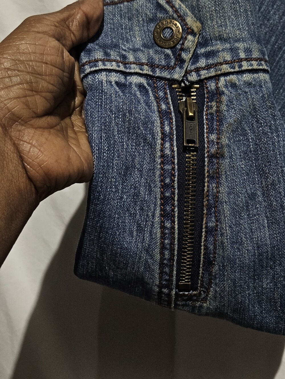 Jeanstar Classic Blue Denim Four Pocket Y2K Jacket (Only) - Picture 7 of 10